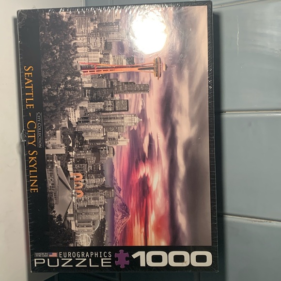 Seattle City Skyline 1000-Piece Puzzle - Picture 1 of 5